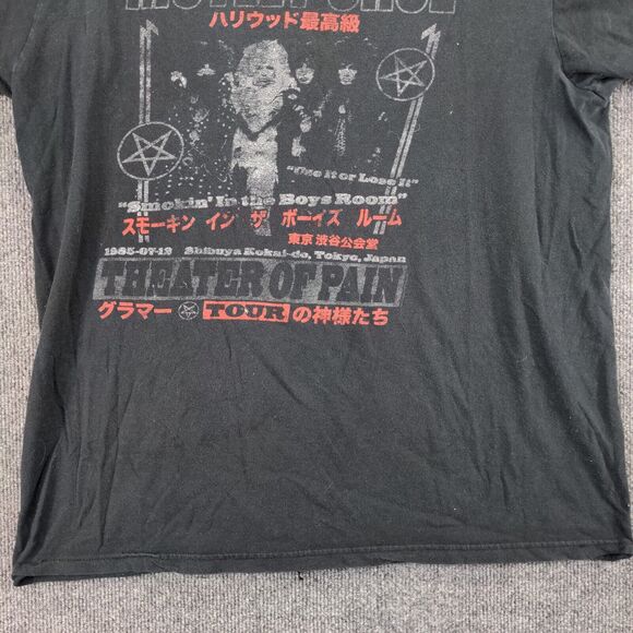 Bay Island Motley Crue Theater Of Pain Graphic T-Shirt Men's XL Black Crew Neck - Picture 5 of 14